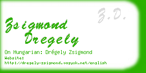 zsigmond dregely business card